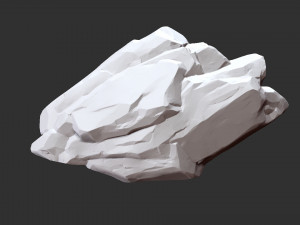 3D Suspended Mountain Zbrush sculpt 3Dモデル