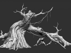 Fantasy tree 3D 模型