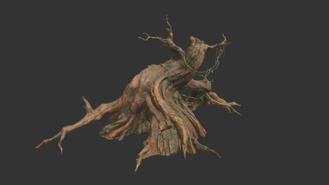 Fantasy tree Modelo 3D .c4d .max .obj .3ds .fbx .stl .blend 