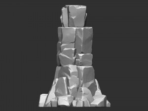 of stone columns Zbrush sculpt 3D मॉडल