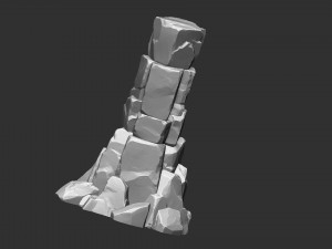 of stone columns Zbrush sculpt 3D मॉडल