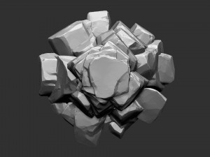 of stone columns Zbrush sculpt 3D मॉडल