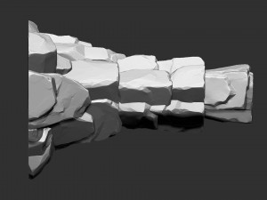 of stone columns Zbrush sculpt 3D मॉडल