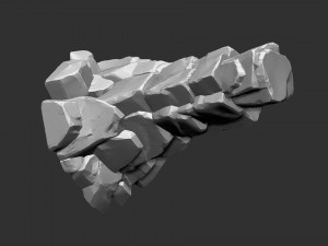 of stone columns Zbrush sculpt 3D मॉडल