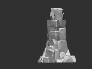 of stone columns Zbrush sculpt 3D मॉडल