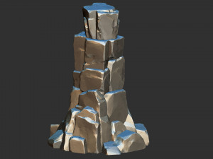 of stone columns Zbrush sculpt 3D मॉडल
