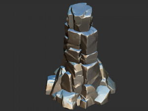 of stone columns Zbrush sculpt 3D मॉडल