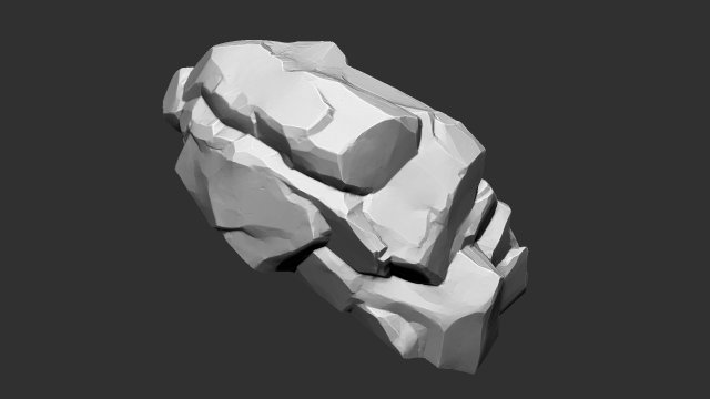 3D Mountain rock Zbrush sculpt 3D 모델 .c4d .max .obj .3ds .fbx .stl .blend 