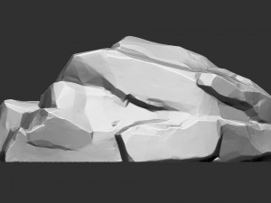 3D Mountain rock Zbrush sculpt 3D 모델