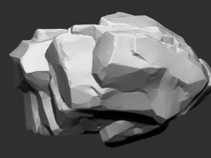 3D Mountain rock Zbrush sculpt 3D 모델