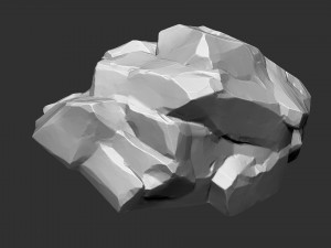 3D Mountain rock Zbrush sculpt 3D 모델