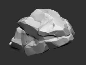 3D Mountain rock Zbrush sculpt 3D 모델