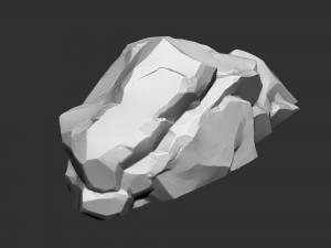 3D Mountain rock Zbrush sculpt 3D 모델