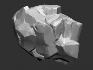 3D Mountain rock Zbrush sculpt 3D 모델