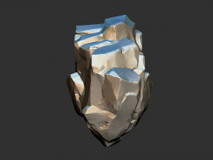 3D Mountain rock Zbrush sculpt 3D 모델