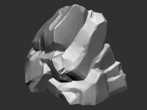 3D Mountain rock Zbrush sculpt Modelo 3D