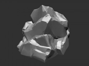 3D Mountain rock Zbrush sculpt Modelo 3D