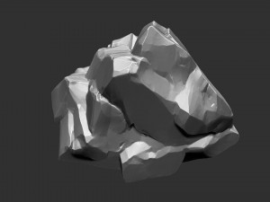 3D Mountain rock Zbrush sculpt Modelo 3D
