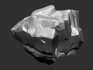 3D Mountain rock Zbrush sculpt Modelo 3D