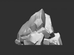 3D Mountain rock Zbrush sculpt Modelo 3D