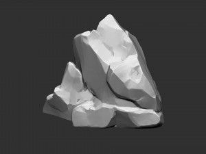 3D Mountain rock Zbrush sculpt Modelo 3D