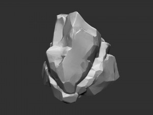 3D Mountain rock Zbrush sculpt Modelo 3D