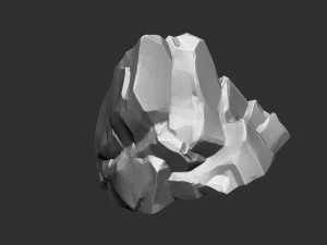 3D Mountain rock Zbrush sculpt Modelo 3D