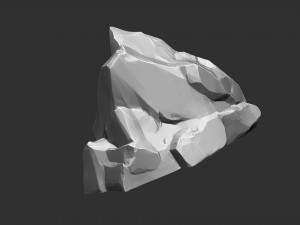 3D Mountain rock Zbrush sculpt Modelo 3D