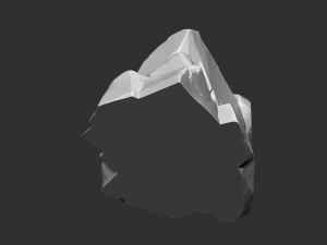 3D Mountain rock Zbrush sculpt Modelo 3D