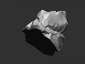3D Mountain rock Zbrush sculpt Modelo 3D