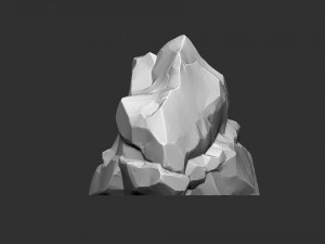3D Mountain rock Zbrush sculpt Modelo 3D