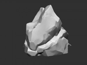 3D Mountain rock Zbrush sculpt Modelo 3D