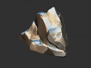 3D Mountain rock Zbrush sculpt Modelo 3D