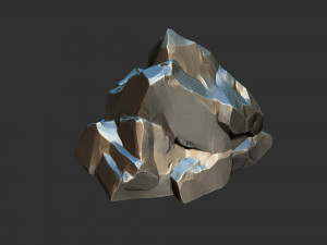 3D Mountain rock Zbrush sculpt Modelo 3D