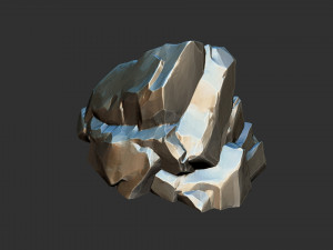 3D Mountain rock Zbrush sculpt Modelo 3D