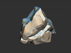 3D Mountain rock Zbrush sculpt Modelo 3D