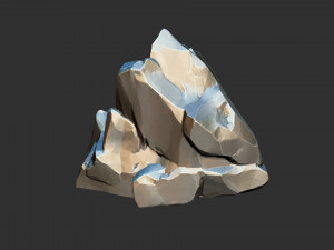 3D Mountain rock Zbrush sculpt Modelo 3D