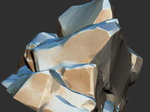 3D Mountain rock Zbrush sculpt Modelo 3D