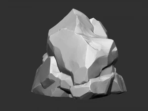 3D Mountain rock Zbrush sculpt 3D Model