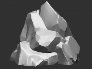 3D Mountain rock Zbrush sculpt 3D Model