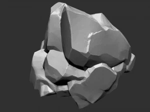 3D Mountain rock Zbrush sculpt 3D Model