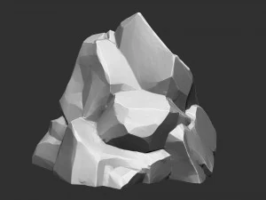 3D Mountain rock Zbrush sculpt 3D Model
