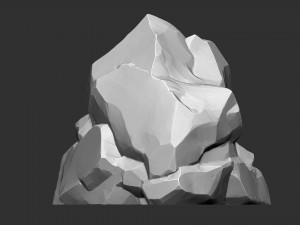 3D Mountain rock Zbrush sculpt 3D Модель