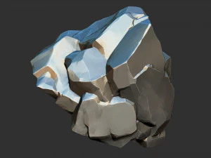 3D Mountain rock Zbrush sculpt 3D Model