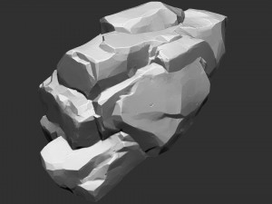 Mountain rock Zbrush sculpt Modelo 3D