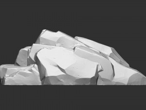 Mountain rock Zbrush sculpt Modello 3D