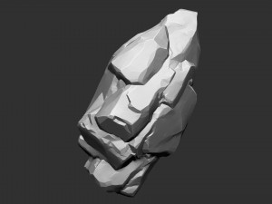 Mountain rock Zbrush sculpt Modello 3D