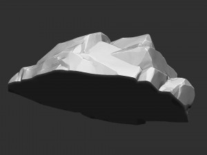 Mountain rock Zbrush sculpt Modello 3D