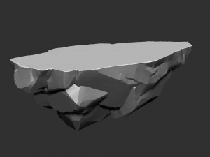 Mountain rock Zbrush sculpt Modello 3D