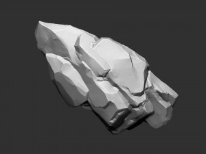 Mountain rock Zbrush sculpt Modello 3D